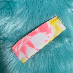 Neon tie-dye headband